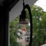 Glödlampa på balkongen